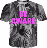 Be Aware Grey Breast Cancer Awareness T-Shirt