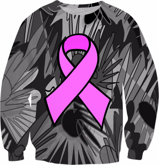 Pink Ribbon Breast Cancer Awareness Crewneck Sweatshirt