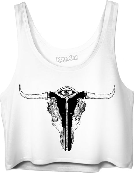 Third Eye Longhorn (Collaboration with Art Milford) Crop Top