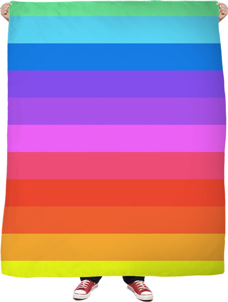 Rainbow Striped Blanket