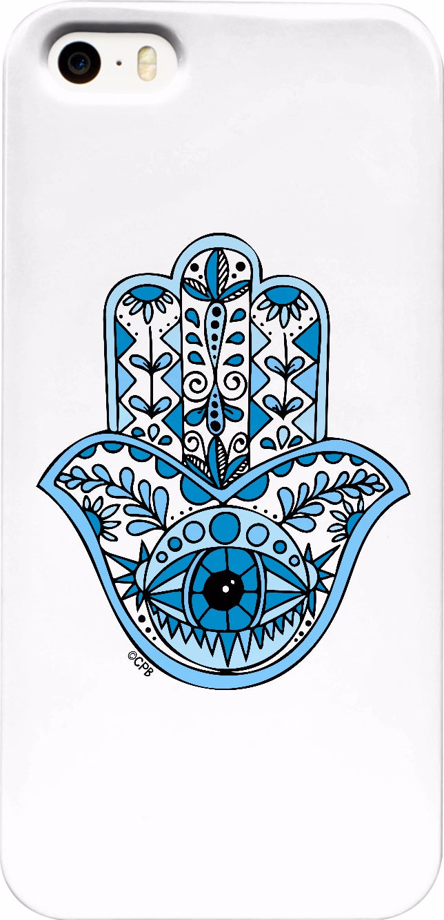 Blue Hamsa Phone Case