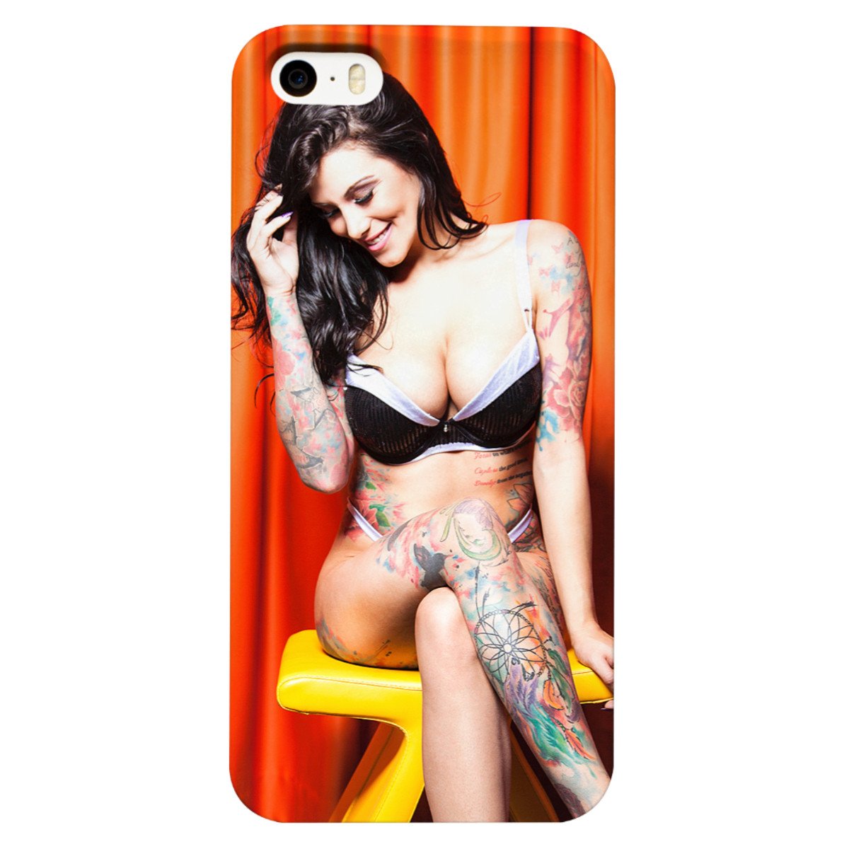 Happy In Orange Cell Phone Case