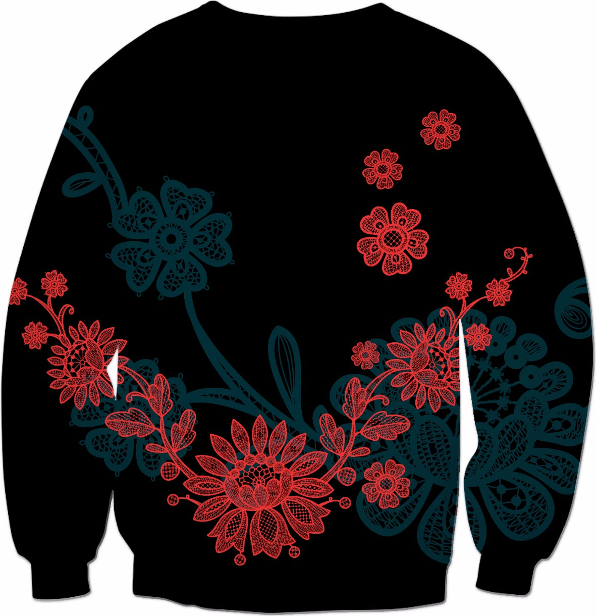 Frida Kahlo Floral Crewneck Sweatshirt