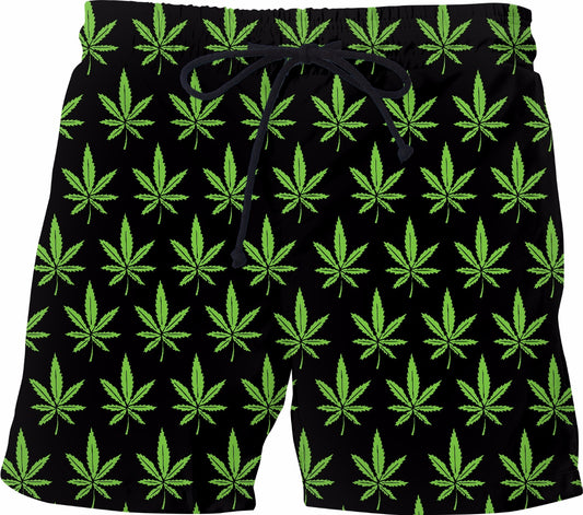 Weed Stoner Swim Shorts