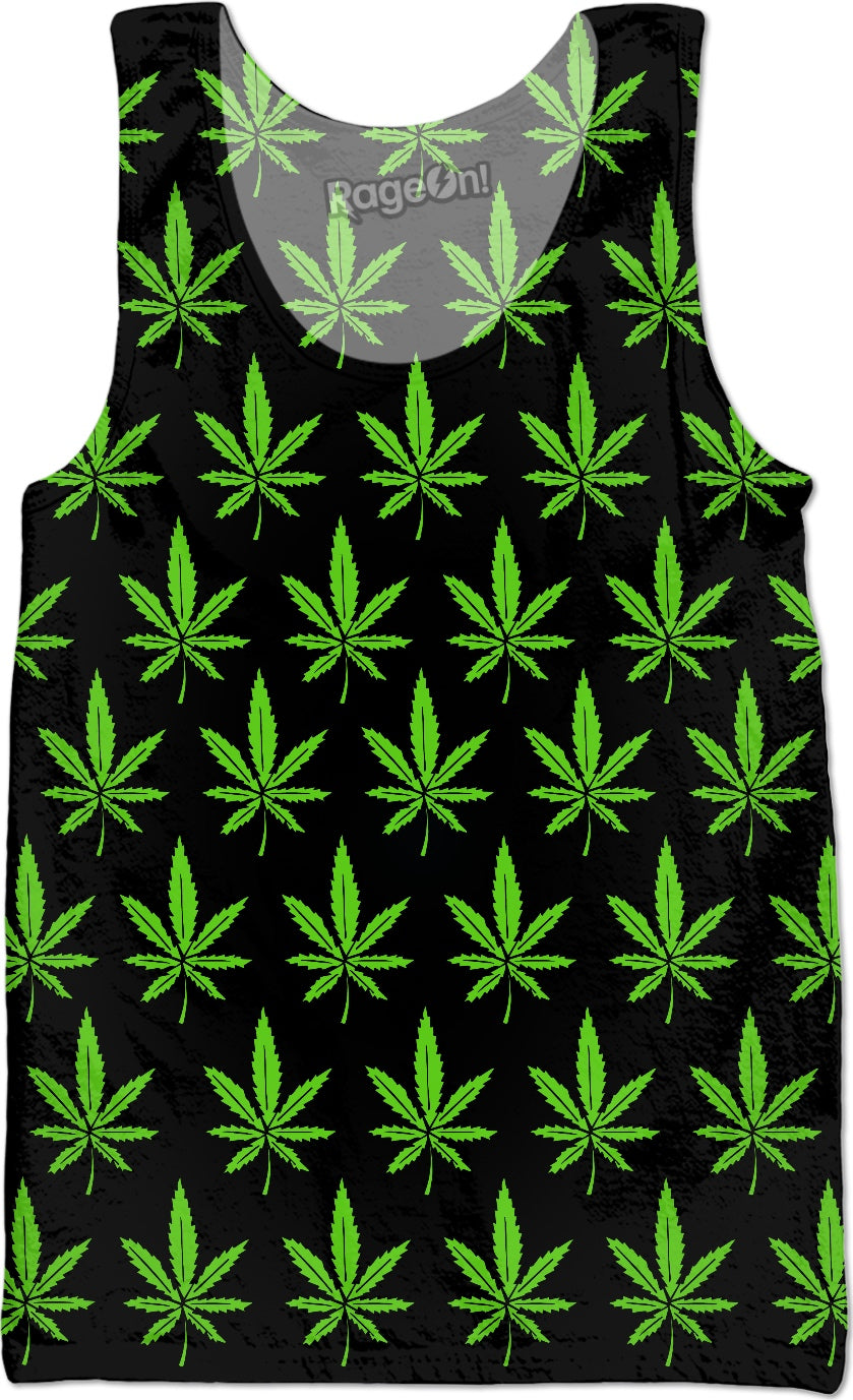 Weed Leaf Tank Top