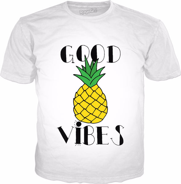 Good Vibes Pineapple Classic White T-Shirt