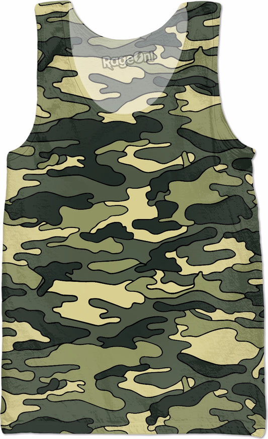 Green Camo Tank Top