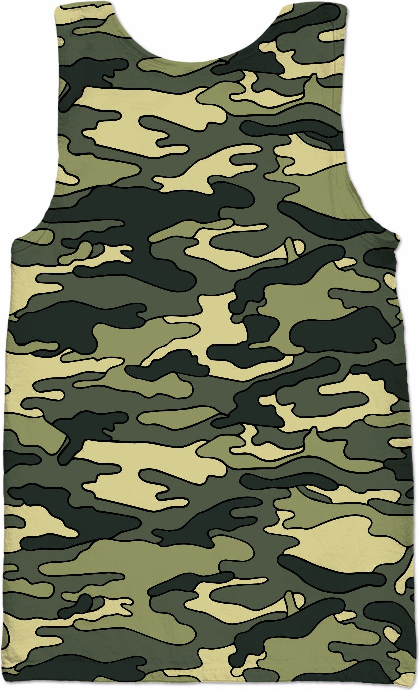 Green Camo Tank Top