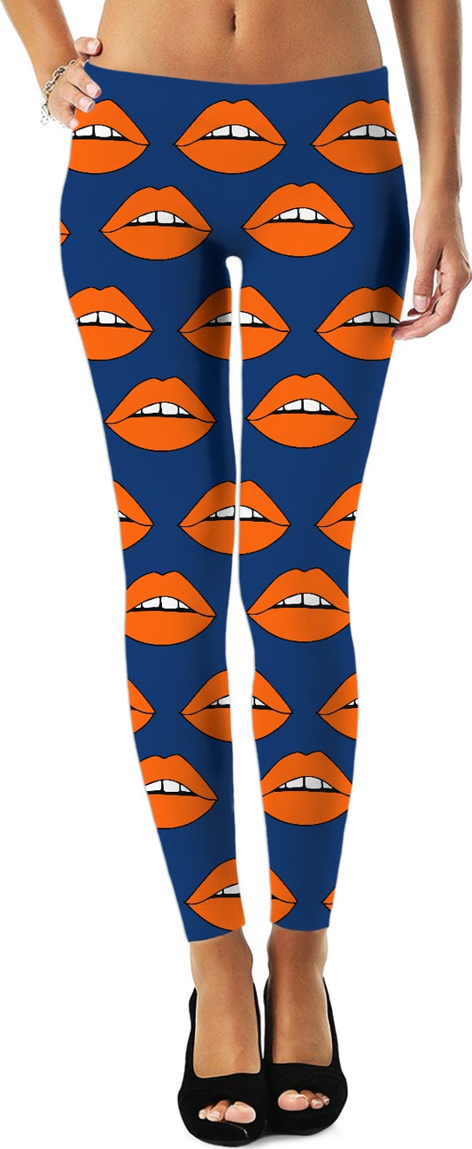 Orange Lips Leggings