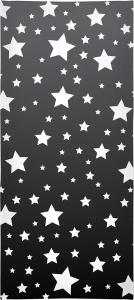 “White Stars Grey Ombre” Beach Towel