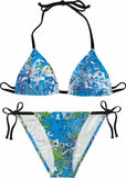 Aqua abstract Bikini