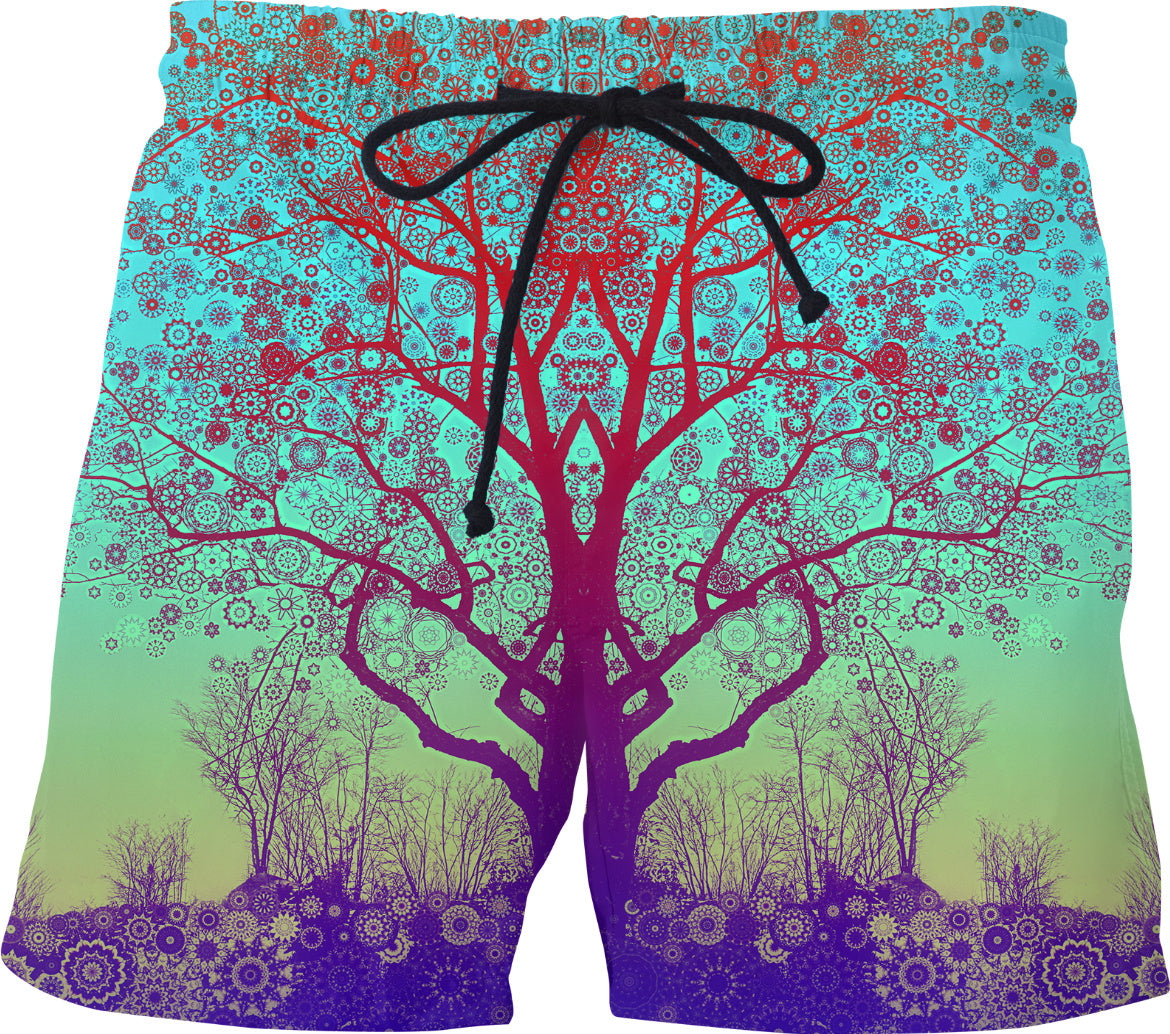 Red Star Trip Tree Swim Shorts