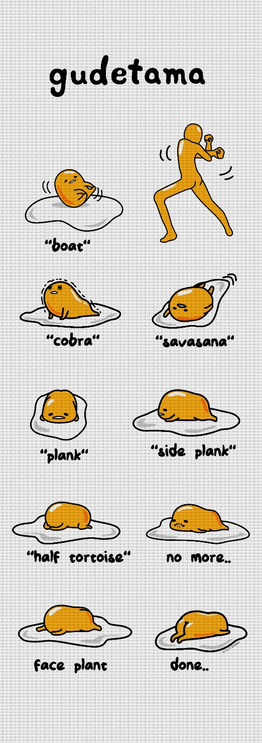 Gudetama Yoga Mat