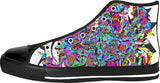 Neon Waffle Monster 12 Black High Top Shoes