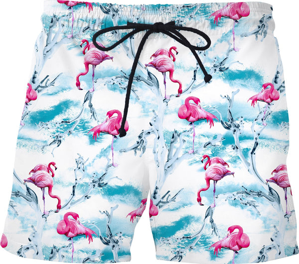 Flamingos Swim Trunks