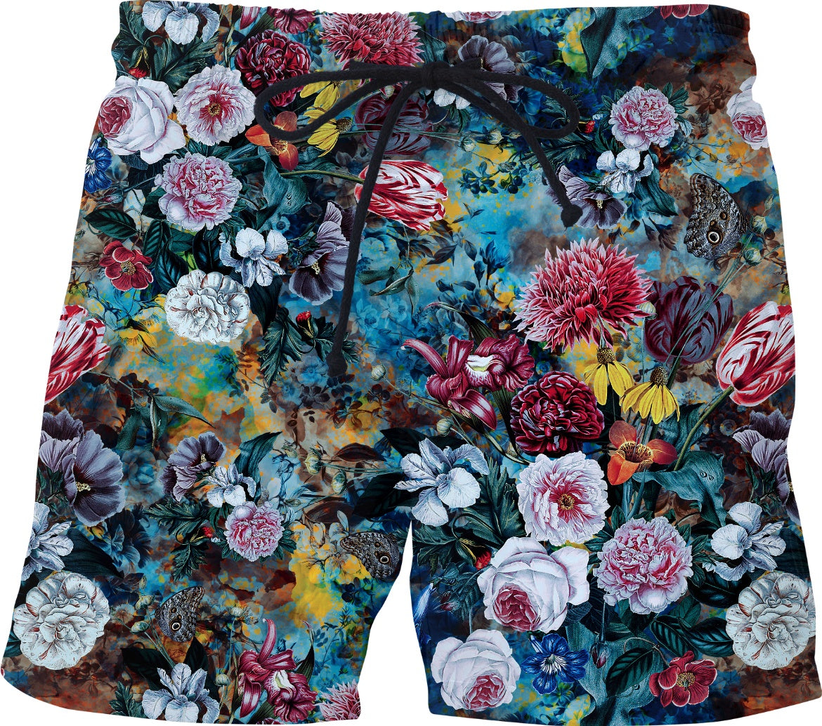 Still Life of Flowers Swim Trunks