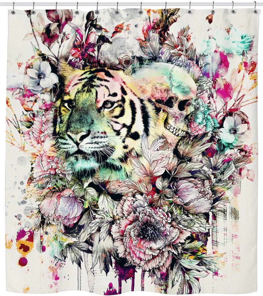 Interpretation of a dream Tiger Shower Curtain RageJunkie