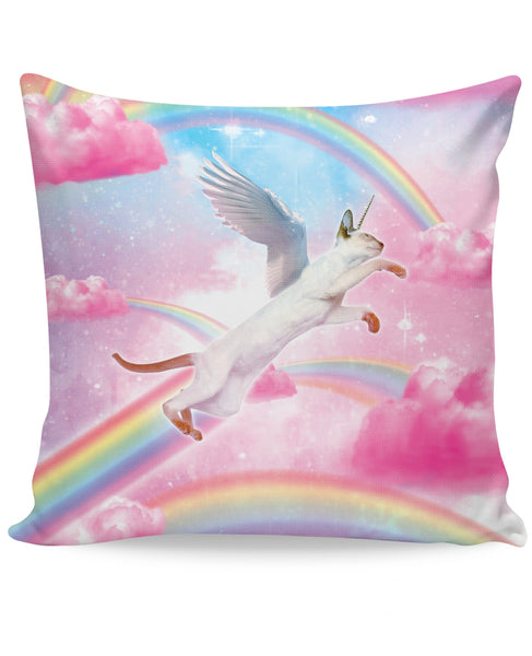 Fly High Kitty Couch Pillow