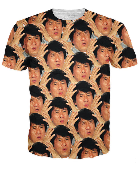 Jackie Chan WTF All Over T-Shirt