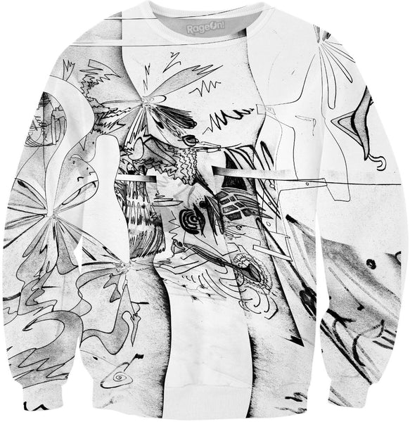 Abstract Elastic Sweatshirt