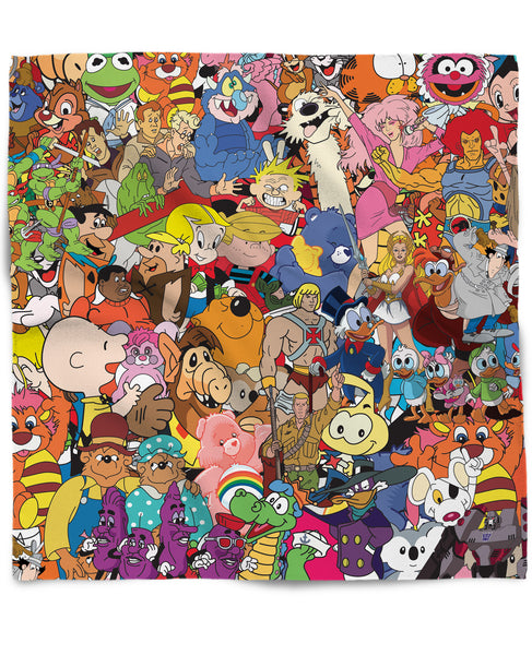 80's Cartoon Collage Bandana