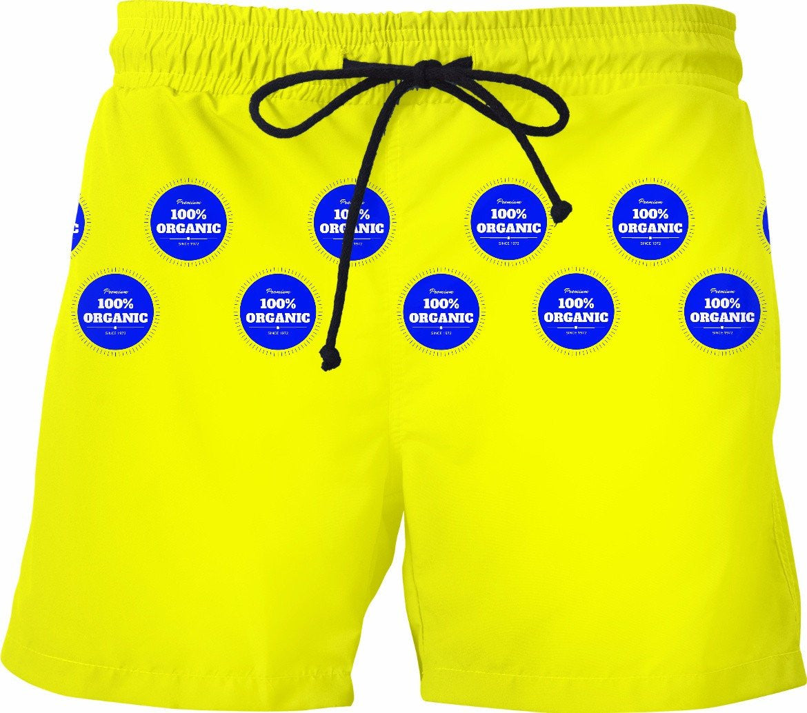 100% ORGANIC..EAT ORGANIC Swim Trunks