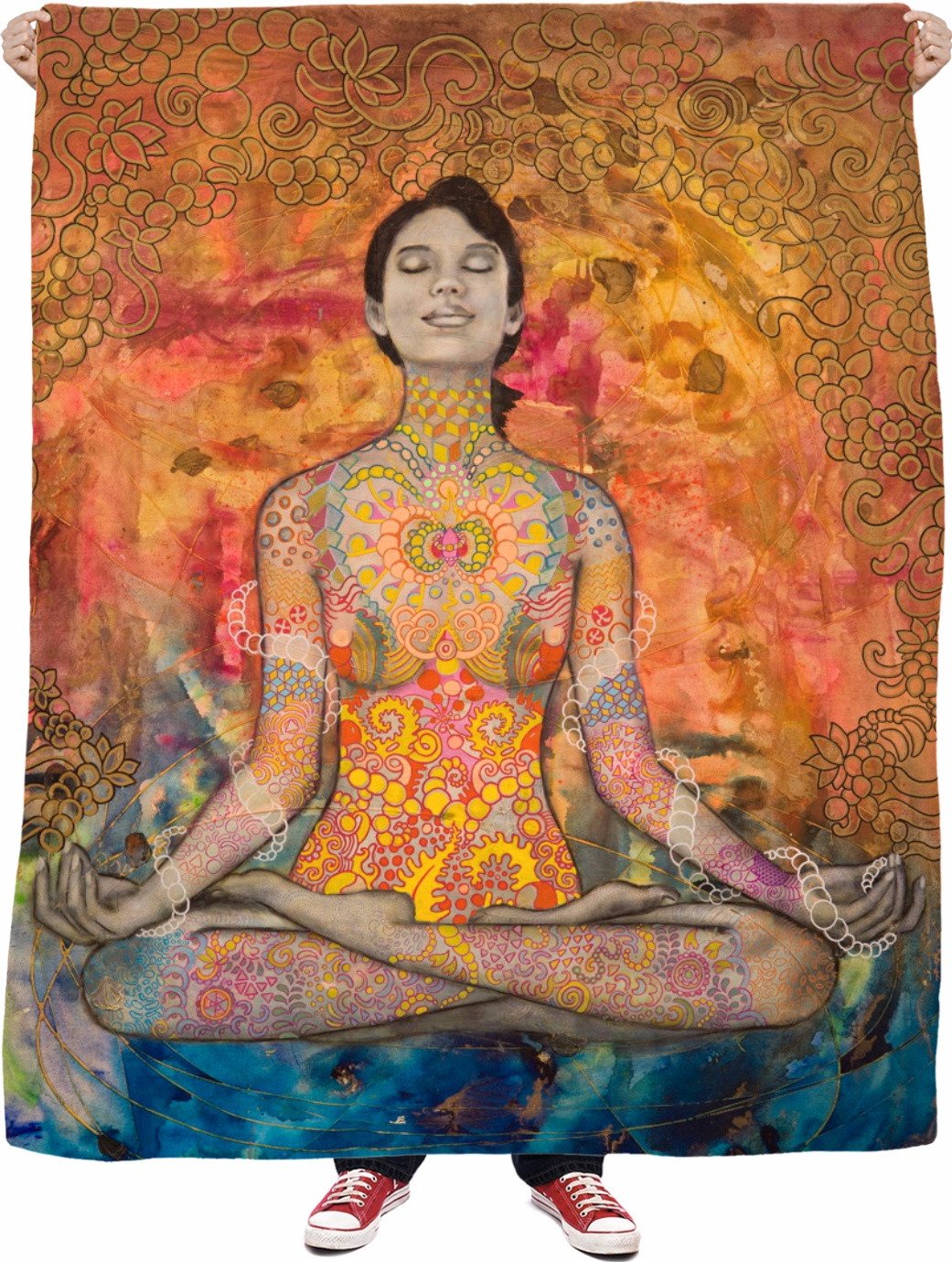 AGA Meditation Fleece Blanket