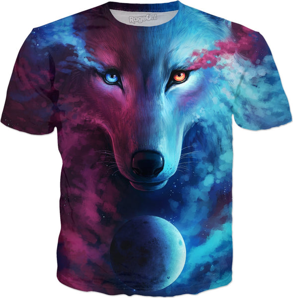 Galaxy Wolf Shirt T-Shirt