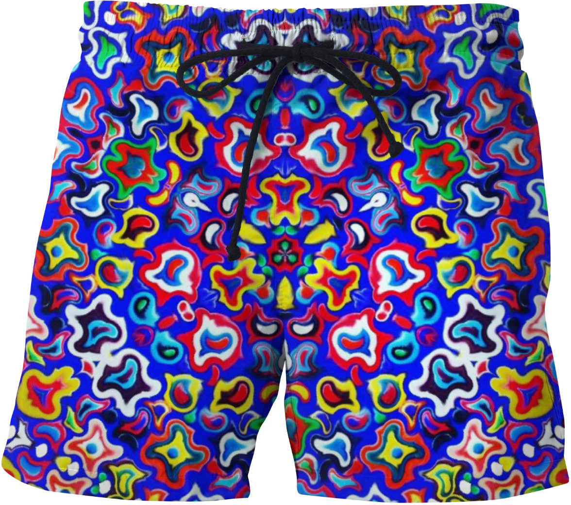 Fractal Fruit Swim Shorts