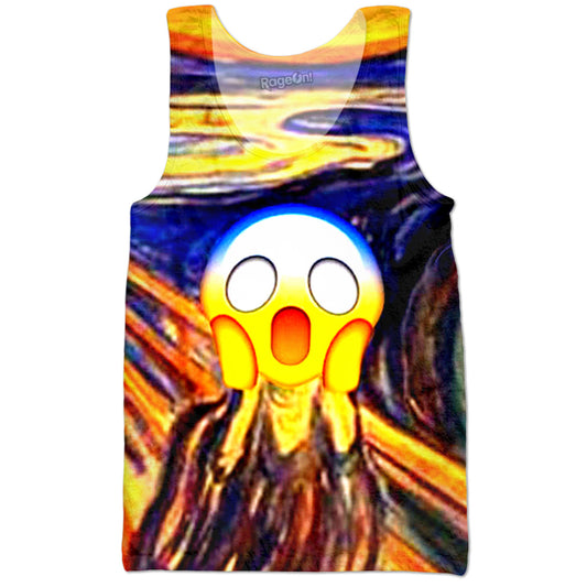 The Scream Emoji Tank Top