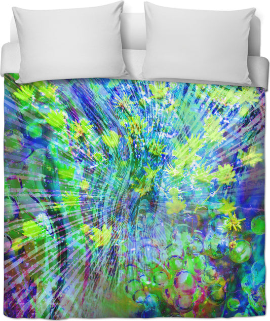 Cosmic Eruption Of Imagination Duvet Cover