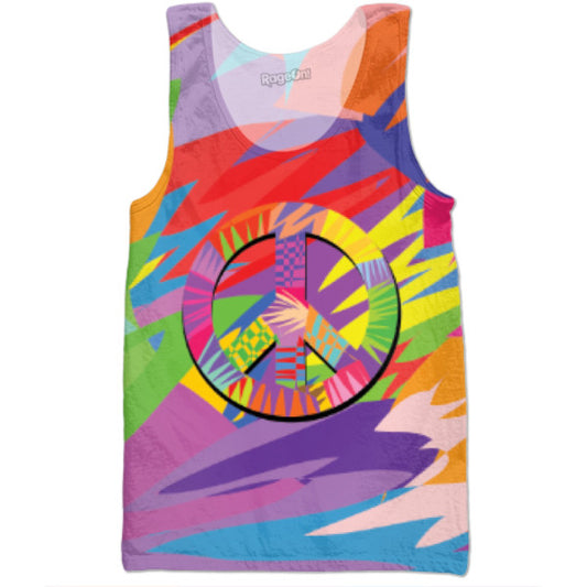 Give Peace A Chance Peace Sign Tank Top