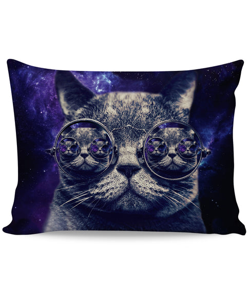 Hipster Cat Pillow Case
