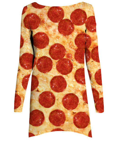 Pizza Long-Sleeve Dress