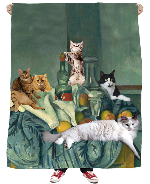 Still Cat Fleece Blanket
