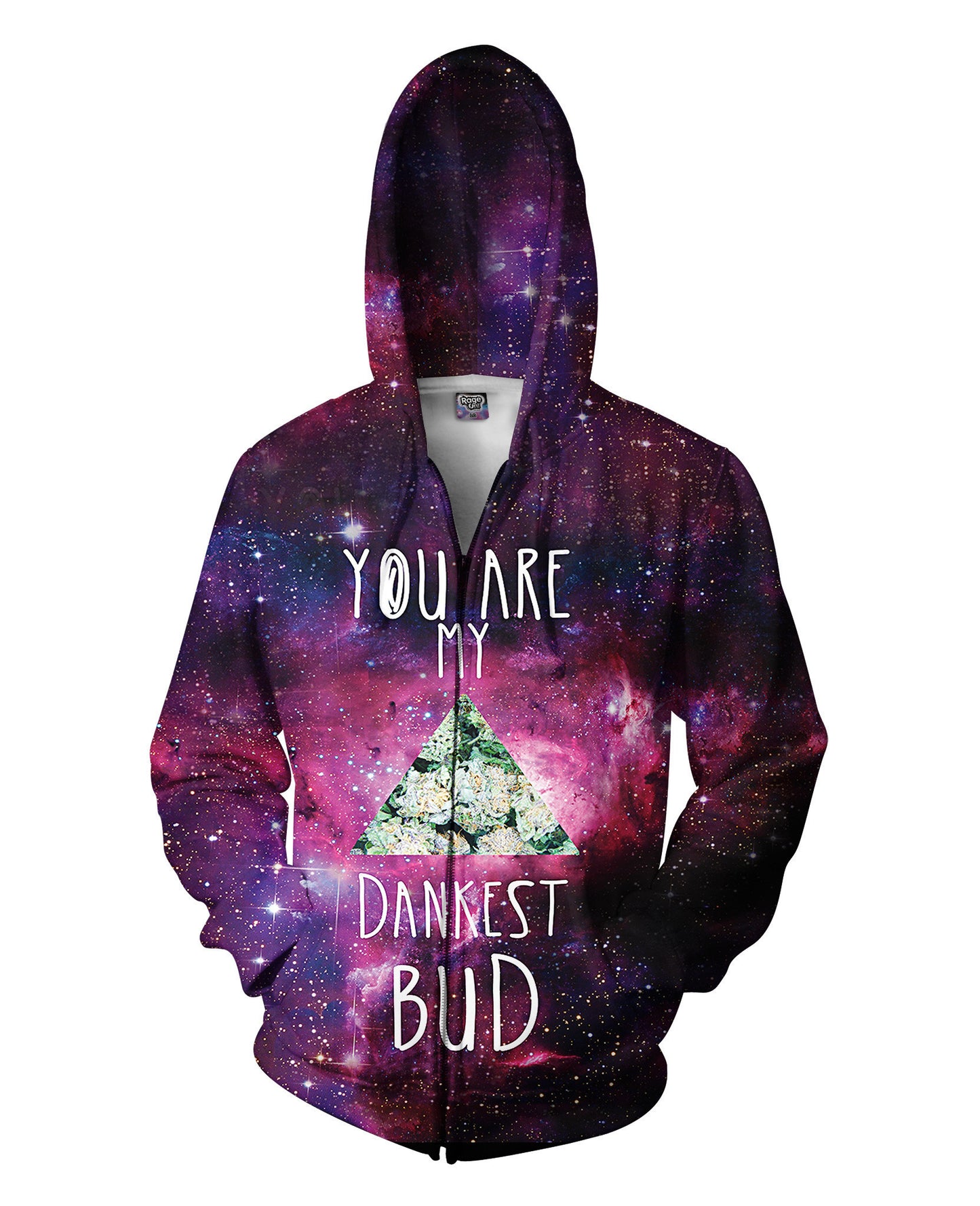 Dankest Bud Zip-Up Hoodie