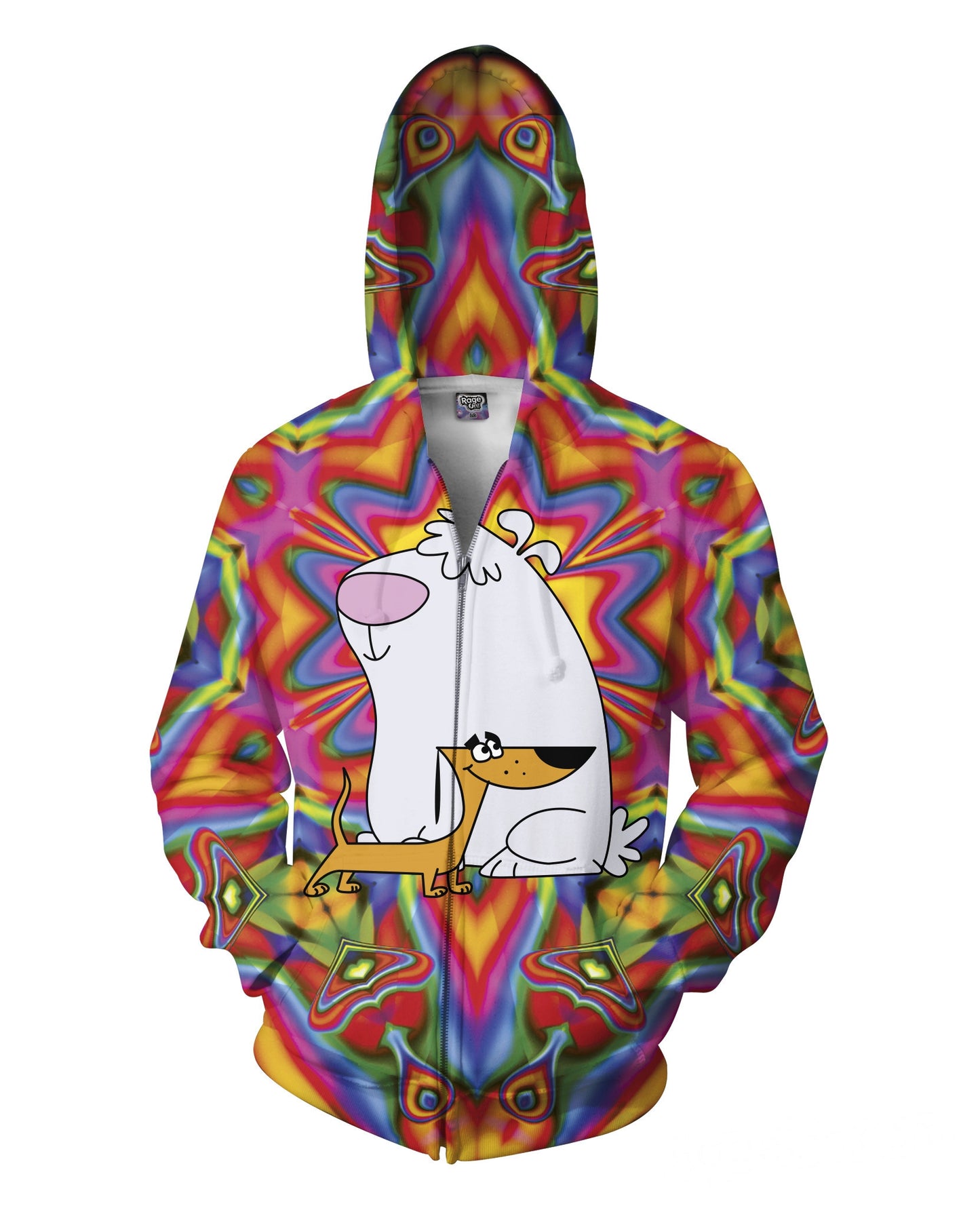 2 Stupid Dogs Zip-Up Hoodie