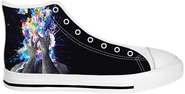 Artistic Bomb White Sole High Top Shoes