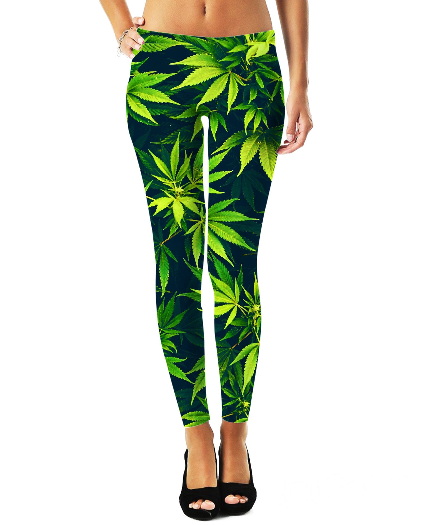 Weed Leaf 420 Leggings