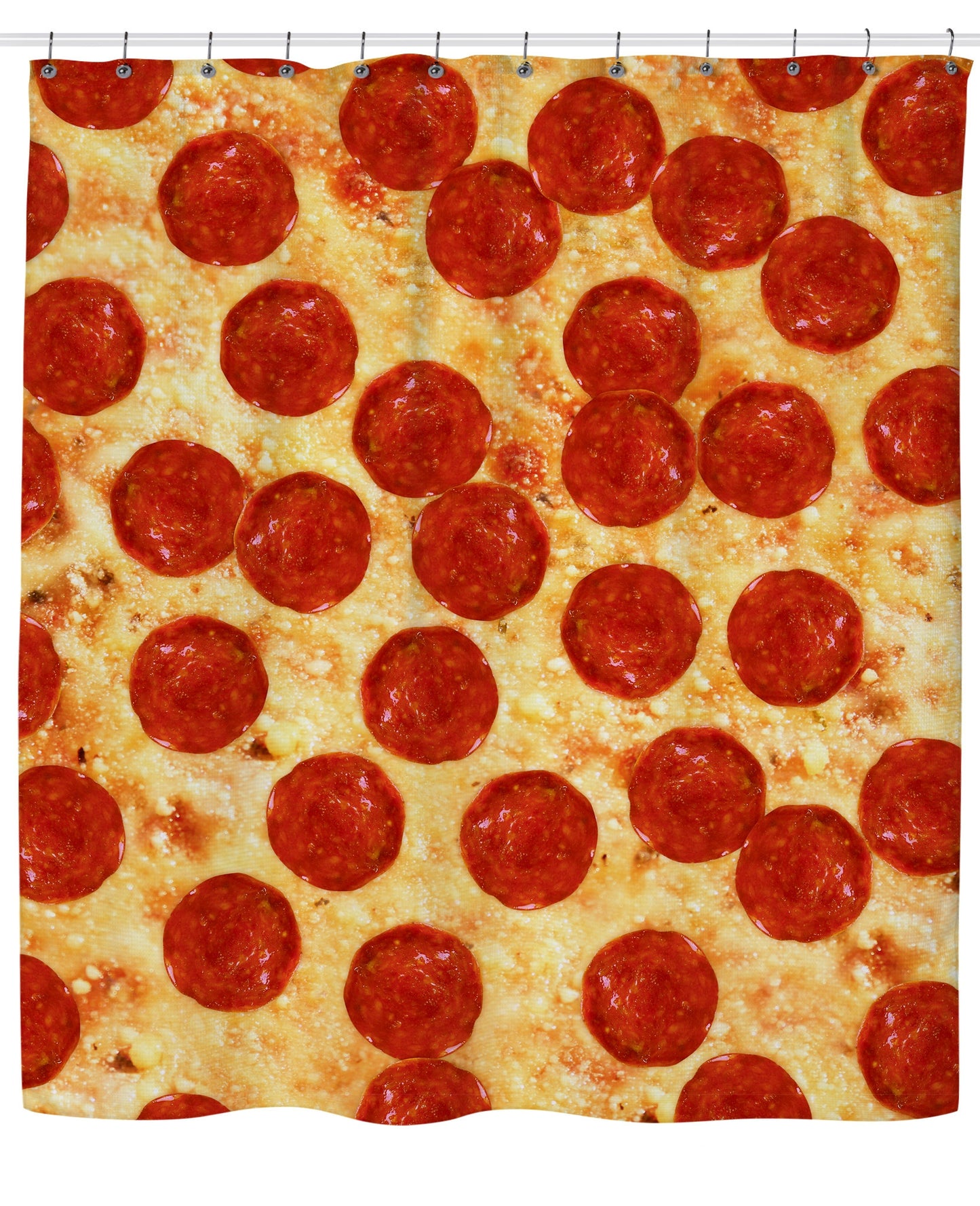 Pepperoni Pizza Shower Curtain