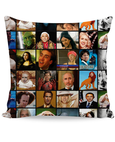 Nicolas Cage Rage Faces Couch Pillow