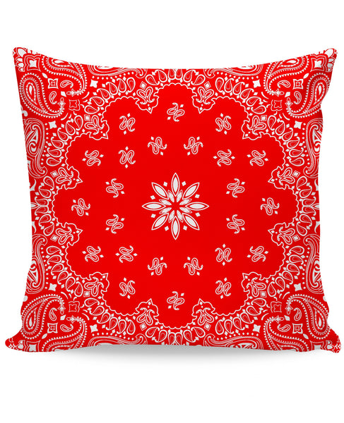 Red Bandana Couch Pillow