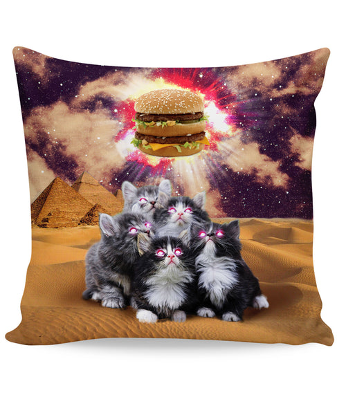 Worship the Burger Couch Pillow