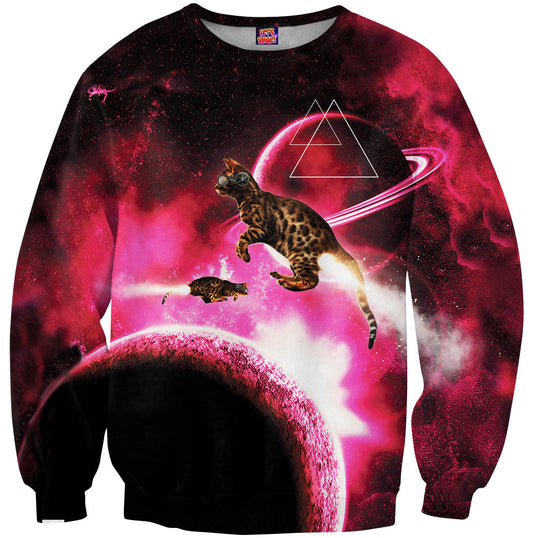 Space Cat Rocket Blast Sweatshirt