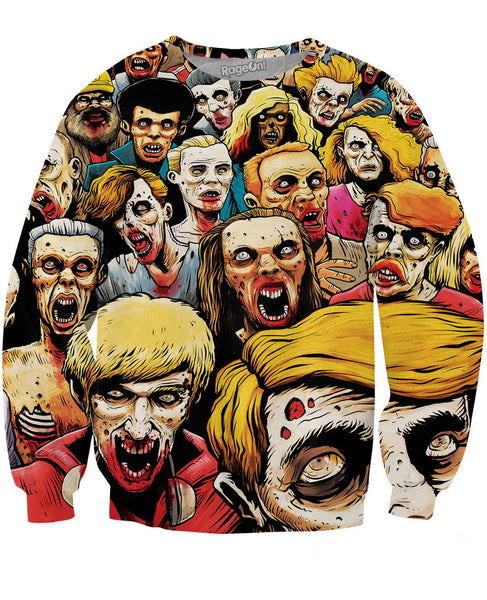 Zombies at the Mall Crewneck Sweatshirt
