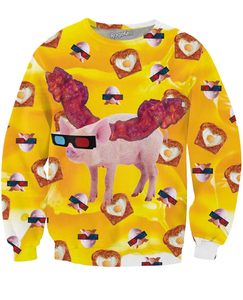 Bacon Wings Crewneck Sweatshirt