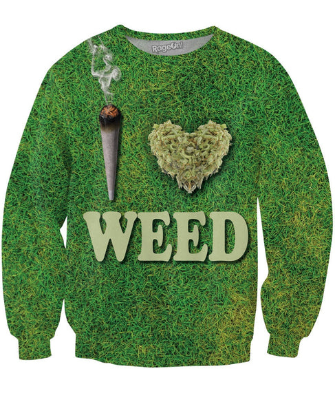 I Heart Weed Crewneck Sweatshirt