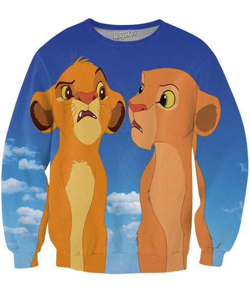 Simba and Nala Crewneck Sweatshirt