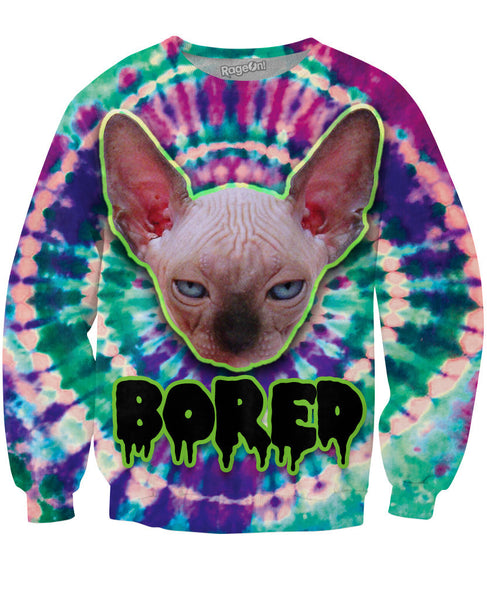 Bored Cat Crewneck Sweatshirt