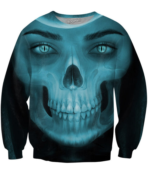 Skull Girl Crewneck Sweatshirt